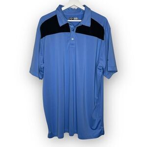 Callaway Opti Dry Blue Short Sleeve Athletic Polo Men’s Size XXL The Signature